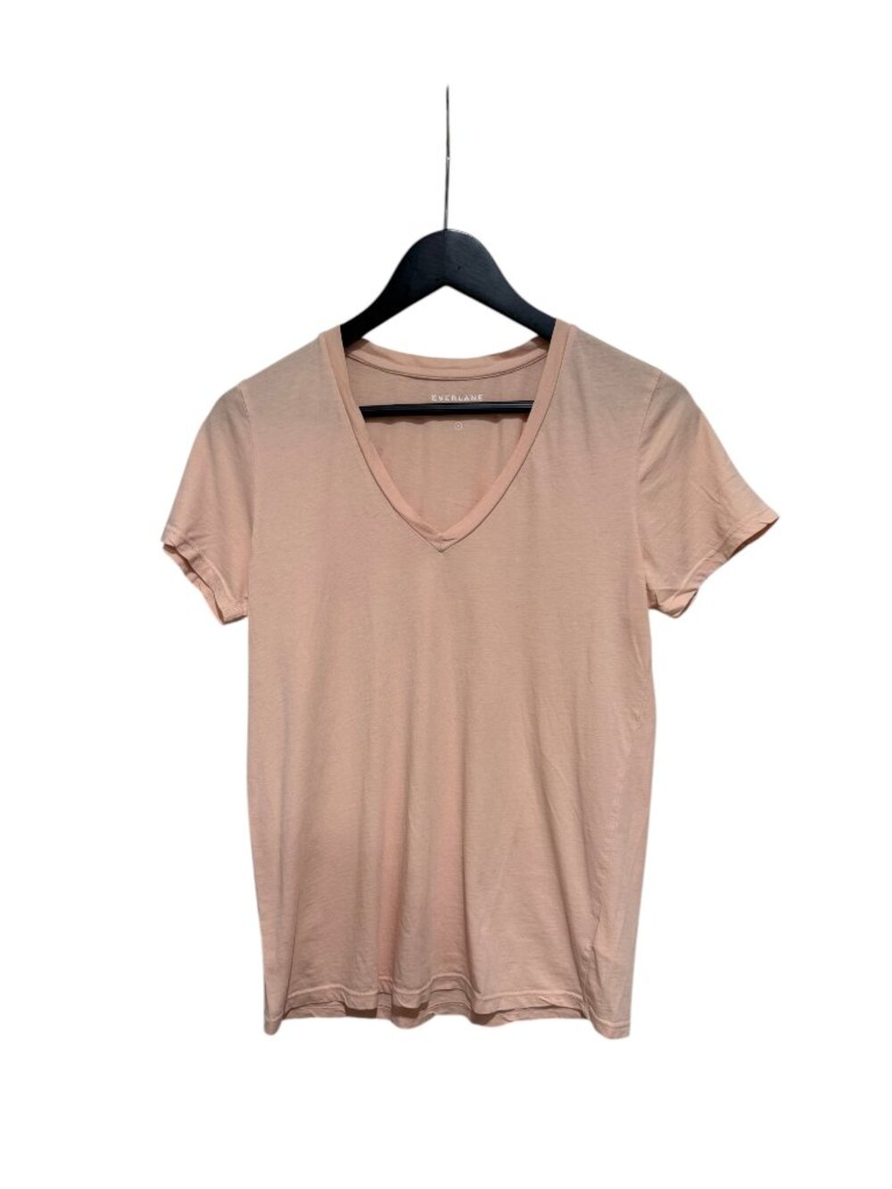 Everlane Pink V-Neck Supima Cotton T-shirt. Size Medium